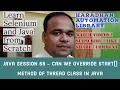 Java - Can we Override start Method of Thread Class in Java