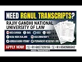 How to Apply Transcript From Rajiv Gandhi National University of Law RGNUL Transcript WES IQAS
