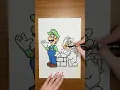Coloring Mario and Luigi