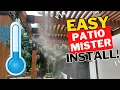 HOW TO Install Patio Misters DIY Quick Easy
