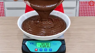 🍫MEU RECHEIO DE CHOCOLATE FAVORITO 🎂 Rende 2 KG e Fica Super Estruturado! Com ficha de custo