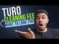 How to charge for a TURO CLEANING FEE