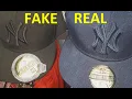 Lagu New York Cap real vs fake. How to spot good fake New Era hat