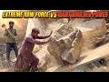 EXTREME Rock Crusher Machine for Construction — Heavy Equipment Crushing Process