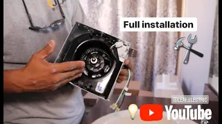 How to install a bathroom exhaust fan Full Installation