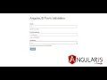 AngularJS Form Validation with Bootstrap
