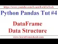 Python Pandas Tutorial DataFrame data Structure