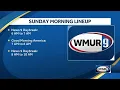 WMUR programming note Changes to newscast schedule Sunday morning