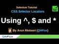 CSS Selector Locators - Part 12