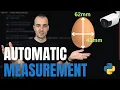 Measure the size of any object with a webcam Python with Opencv Tutorial