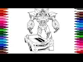 TRANSFORMERS New Coloring Pages How to Color Transformers BUMBLEBEE
