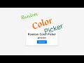 Color Code Picker Using html css and js