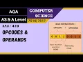 118 AQA A Level 7516-7517 SLR17 - 4 7 3 Opcodes and operands