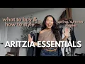 ARITZIA essentials from a stylist Capsule wardrobe staples