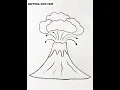 Easy Volcano Drawing