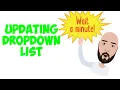 How to use the Unique Function to make a Dropdown List that updates