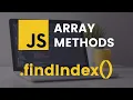 indexOf vs findIndex Array methods in JavaScript