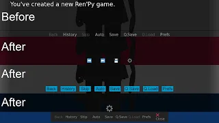 Ren Py Tutorial How to Modify the Quick Menu Make Popup - One Button UI Tutorial