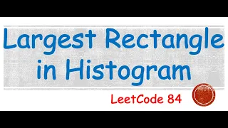 Largest Rectangle in Histogram LeetCode 84 Stack Based Algorithm Explained