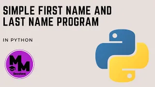 How to code a simple program which asks for your first name and last name in python