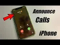 Download Lagu How to Turn on Announce Calls in iPhone || My iPhone speaks Caller id When Call