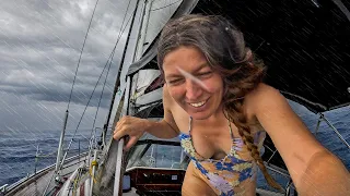 Showering in Squalls Sailing to Micronesia ⛈️