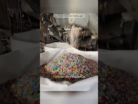 PlasticBottles BecomeClothes? #FastFashion#Recycling#PlasticWaste #EcoTech#SustainableLiving