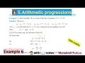 10th class math Chapter 5 Arithmetic progressions Example 6 with notes CBSE NCERT