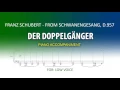 Der Doppelgänger / Karaoke piano / Franz Schubert / LOW VOICE