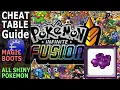 Update 6 2 CHEAT IN MAGIC BOOTS - Cheat Table Guide for Pokemon Infinite Fusion