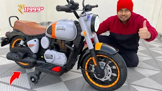 RC Bullet Bike Unboxing & Testing | 12V Ride on Bullet Bike | Shamshad Maker🔥🔥