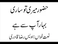 Download Lagu Huzoor meri to sari bahar Naat Owais Raza Qadri