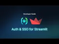 Adding Authentication and SSO to a Streamlit App