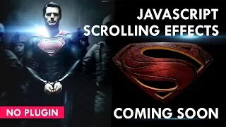 Simple Javascript Scrolling Effects - No Plugin