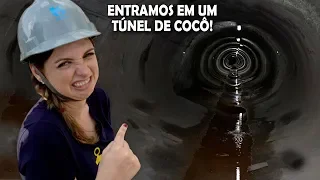 COMO É um SUPERTÚNEL de ESGOTO por DENTRO? #Boravê!