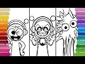 SPRUNKIS BECOME PHASE 3 Coloring Pages How to Color INCREDIBOX SPRUNKI
