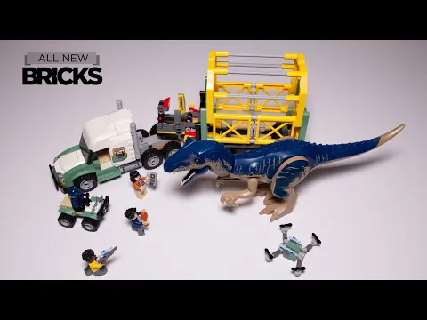 Download MP3 Lego Jurassic World Chaos Theory 76966 Allosaurus Transport Truck Speed Build