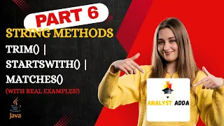 Java String Methods Part 6 trim startsWith matches Explained