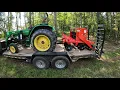 Planting fall food plots with the tractor and the new tar river saya 505 no till planter