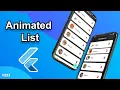Flutter Tutorial - Animated List Todo List