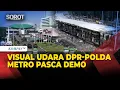 Download Lagu Terbaru! Visual Udara Gedung DPR-Polda Metro, Halte Transjakarta Hangus Pasca Demo