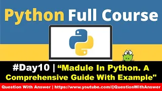 Modules in Python Python tutorial Day 10