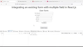 REACT JS Full Course for Beginners with code How to handle multiple inputs in React