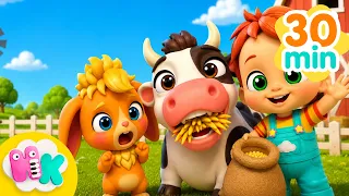 Farm Friends & Animal Songs 🐮🐷🐥 | HeyKids Nursery Rhymes