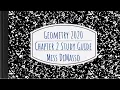 Geometry Chapter 2 Study Guide