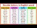 Double letters in words When to use double letters Long vowel syllables suffix one sound