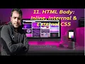 CSS Tutorial Inline Internal And External CSS Complete Web Development Course
