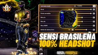 ¡LA MEJOR SENSIBILIDAD 2026👺DE SADX FF  PARA PEGAR TODO ROJO! EL MEJOR JUGADOR DE BRASIL!