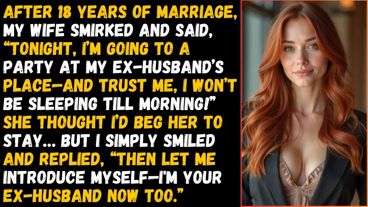 Outline Video My Wife Smirked and Said, “Tonight, I’m Going to a Party at My Ex-Husband’s Place, So I Did This...