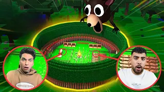 قضيت 99 يوم في الغابه مع صديقي هيكا في محاوله انقاذ الاطفال وبناء حصن امن Roblox 